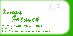 kinga polasek business card